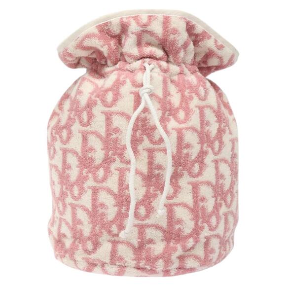 DIOR Pile Trotter Hand Bag Pink White - Picture 2 of 11